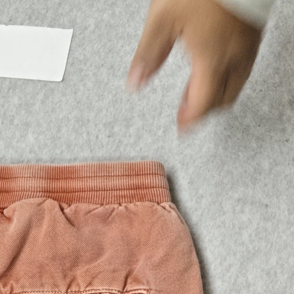 Crazy Shirts Men Activewear Pants M Peach Embroidered Pumpkin Dye Jogger Y2K - Picture 11 of 12